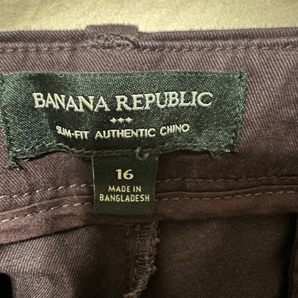 Banana Republic Women's Dark Purple Chinos - Picture 3 of 4